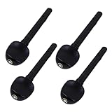 BESTonZON 4pcs Professional Violin Tuning Pegs Ebony Material Easy to Install Replacement for Old Rusty Damaged Violin Parts