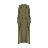 BiCophy Muslim One Piece Prayer Dress for Women Abaya Dress Islamic Middle East Dubai Turkey Maxi Abaya Kaftan with Hijab Full Length Dress