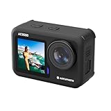 AGFA PHOTO AC9500 Waterproof Sports Camera - 4K 30FPS Videos, 16-Mpixel Photos, Dual Screen, 170° Wide-angle lens, Anti-Vibration Stabilisation, Wi-Fi - Black