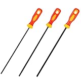 MFUOE 3 Pieces Chainsaw Chain Sharpening File Professional Round Chainsaw Sharpener Suitable for Chainsaw Chain