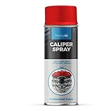 Simply SP-017 Red Caliper Spray Paint for Highlighting & Restoration of Car Calipers – Long Lasting Gloss & Dirt Preventive – Also Suitable for DIY Projects & Cosplay – 400 ml