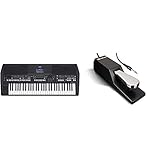 Yamaha PSR-SX600 Digital Keyboard - a Powerful Digital Workstation Keyboard & M-Audio SP-2 - Universal Sustain Pedal with Piano Style Action, The Ideal Accessory for MIDI Keyboards