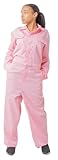 Insouciante Women's Work Overalls with Unique Waist Zip Feature, Gardening and Painting Ladies Overalls (10, Light Pink)