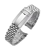 KTRSAVSSA Jubilee Watch Band Compatible With Rolex Sub GMT Yacht Daytona Men Watch Strap Luxury Bracelet Mod Parts Replacement Accessories 20mm(20mm)