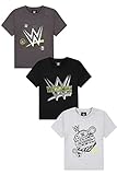 WWE 3 Pack Kids T-Shirts Boys Multipack (5-6 Years) Grey