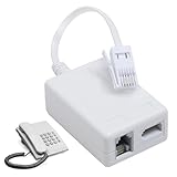 FunWorth ADSL Microfilter Splitter, BT Plug to RJ11 Broadband Filter, Compatible with BT, Sky, TalkTalk, EE, Vodafone, Noise-Free Internet & Phone Line Adapter for Routers, Fax, Alarms