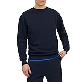 JACK & JONES Men's Jjebradley Sweat Crew Noos Sweater, Blazer Navy, XXL