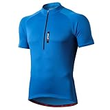 FEIXIANG Men’s Cycling Jersey, Short Sleeve Cycle Tops Riding Jerseys Biking Shirt Bicycle Clothes with Quick Dry Breathable Fabric Blue