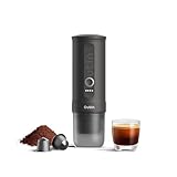 OutIn Nano Portable Electric Espresso Machine, Travel Coffee Maker for Camping, Car Coffee Maker Self-Heating with USB-C, With Ground Coffee & NS Capsule for RV, Hiking, Office