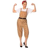 Unbranded WW2 1940s Land Girl Womens Army World War 2 Fancy Dress Costume 16-18-20