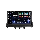 Android 15 9" Double din Car Stereo for Renault Megane 3 2008-2014 with Wireless Carplay/Android Auto/BT/WiFi 4G/SWC/Mirrorlink/GPS/DSP/FM/Backup Camera/Car Radio(A2 4+64)