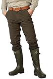 Rydale Men's Waterproof Shooting Breeks, Olive Green, Rustle-Free Hunting Trousers (UK, Numeric, 40, Regular, Short, Dark Olive)
