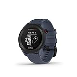 Garmin Approach S12 GPS 44mm Golf watch, essential on course features, pre loaded with 43,000 courses, up to 30 hours in GPS mode, Granite Blue