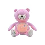 Chicco First Dreams Teddy Bear with Night Light, Pink | Projects Stars, Lighting Effects, Relaxing Music, Calming for Baby