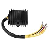 Xiuganpo Regulator Rectifier Fit for GS850G GS850GL GS850GN GS1000 GSX1100, Dissipate Excess Voltage, Plug and Play, Black Aluminum Alloy Material