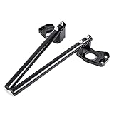 CNC Aluminum Φ 37MM Clip ons Handlebar replacement Fit for Kawasaki Ninja 250R 2008-2012 Ninja 300 EX300 2013-2018,bars Φ 7/8",37 mm Clip on Assembly Black