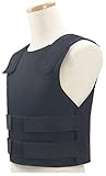 DEJIN IIIA Level Bulletproof Vest, Invisible Body Armor Kevlar Men Bulletproof T-Shirt Soft Stab-Resistant Clothing For Men Women Adjustable Lightweight Chest Protective