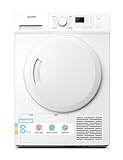 COMFEE' Freestanding Heat Pump Tumble Dryer,8kg Front Load,16 Programmes, Auto-Dry,Anti-Crease,Refresh,White,CFG09EH80/W-UK