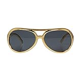 Bristol Novelty BA243 Rock Star Sunglasses, Mens, Gold, One Size