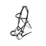 Shires Velociti Rolled Padded Cavesson Bridle: Black: Cob