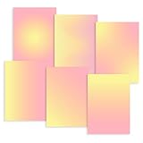 Groovi Rainbow Parchment - Lemon Sorbet Sunrise: 6 Patterns, 12 A4 Sheets, 140gsm