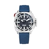 MARVIN Swiss Automatic Movement Dive Watches for Men Casual Men's Watch with Blue Rubber Strap,Sapphire Glass Dial,Luminous Coating,200m Waterproof for Diving or Underwater Sport, Blue02,