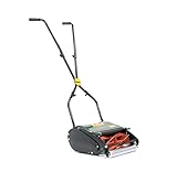 Webb WEH12R Manual Hand Push Cylinder Lawnmower with Roller, Adjustable Cutting Heights, 30cm Cutting Width and 18L Collection Bag - 3 Year Guarantee
