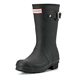 Hunter Women Original Short Ankle Boots, Blue Navy, 5 UK