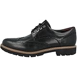 Clarks Men's Batcombe Wing Brogues, Black Black Leather, 10 UK