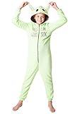 Disney Stitch Onesie for Kids Fleece Pyjamas Lounge Wear Eeyore Minnie Mouse Stitch Gifts (5-6 Years, Green Baby Yoda)