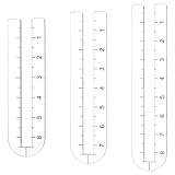 AHANDMAKER 3 Sizes Zipper Making Template Set, Unclosed Acrylic Zipper Sewing Tool, Clear Patchwork Ruler Sewing Tools Zip Pocket Template for Handcrafting Bags, Clothes Zips Jig, DIY Crafts