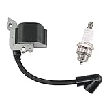 MCHNIC Ignition Coil with Spark Plug for STIHL FS38 FS45 FS46 FS55 FC55 HL45 HS45 KM55 Chainsaw Replace 4140 400 1308