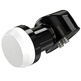 SLx LNB 2 Quad Output, LNB for Satellite Dish Freesat/Satellite Recievers, KU Band, Universal LNB for Sky HD, Sky HD+, Freesat HD, 25MHz PLL crystal technology, Includes MK4 Bracket,