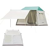 EULANT Camping Tent 2-4 People, Ideal for Outdoor/Garden/Fishing/Festivals, Beautiful Luxury Tent with Flysheet & Extra Canopy, Waterproof 3000mm
