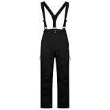 Trespass Mens Ski Trousers Padded Water Repellent Pants Salopettes Shaun Black