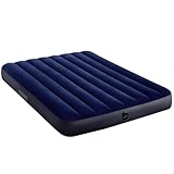 Intex Classic Full-size inflatable Downy AirBed mattress with waterproof flocked top and Dura-Beam inner structure, suitable airbed for both home and travel,Multicoloured,Double, packaging may vary