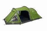 Vango Venture 450 Tunnel Tent for 4 People [Amazon Exclusive] with Large Porch Living Area - Waterproof, Treetops Green