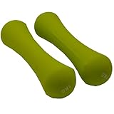 BTBAI 2x Weights Dumbbells Set Women - Born Shaped Neoprene Hand Weights for Women and Men - Ideal for Home Gym Fitness Weight Training Pilates 0.75+0.75kg 1.65+1.65 Pound Dumbbell Pairs s14a (light