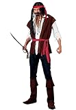 Wicked Costumes Mens Caribbean Pirate Fancy Dress Costume - Small