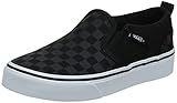 Vans Unisex Kids Yt Asher Trainers, Black Checker Black Black, 5.5 UK