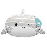 Squishmallows Original Stackables 12-Inch Sachie the Grey Striped Whale Shark