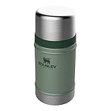 Stanley Classic Legendary Food Jar 0.7L - Hot For 15 Hours - BPA-Free - Stainless Steel Coffee Flask - Leakproof Lid Doubles As Cup - Dishwasher Safe - Thermal Lunch Box - Hammertone Green