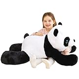 IKASA Giant Panda Stuffed Animal Plush Toy,78cm Large Cute Jumbo Soft Toys,Huge Big Size Plushy Fluffy Fat Oversized Plushie,Gifts for Kids