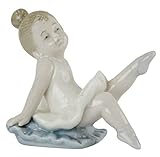 My Décor Little Girl Figurine - Young Child Ballerina Decorative Porcelain Shelf Ornament