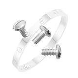 Bracelet Screws Replacement for Cartier Love Bracelet Silver Size16-19 3PCS Screw (Silver)