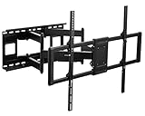 VIVO Heavy Duty 60 to 120 inch Extra Large Screen TV Articulating Wall Mount for LCD LED Flat and Curved Screens, Extended Arm Swivel Mount, Max VESA 900x600mm, Black, MOUNT-VW120M