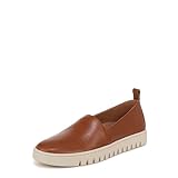 Vionic Womens Uptown A-Line Slip-On Flats Wide Fit UK 6, Tan Leather