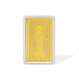ZHOU LIU FU 24CT Gold Guanyin, Gold Jewellery Gifts, Charm Ingot Pendant Gift for Women Men A1814863