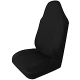 BUGUUYO Transit Seat Covers Custom Bucket Seat Covers for Cars Breathable Material Easy Install Washable Protect Interior Black