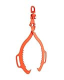 VEVOR 28in Log Lifting Tongs, 2-Claw Log Tongs, Heavy Duty Steel Log Grapple, 1100LBS Lifting Capacity, Swivel Log Graper Timber, Eagle Claw Design, Log Skidding Tongs for Trucks, Tractors, Forklifts